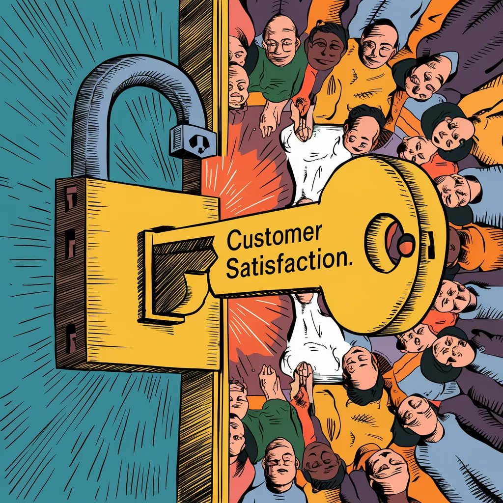 Unlocking growth with the key of customer satisfaction among diverse customers.